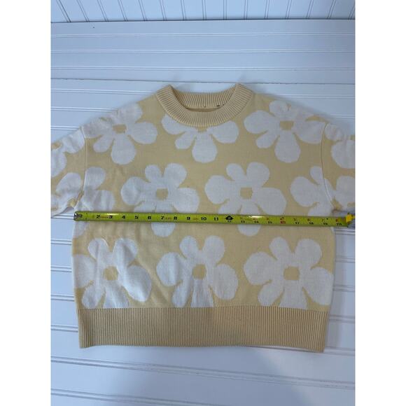 Shein Off The Shoulder Ruffled Mini Dress & Floral Crewneck Sweater Bundle Sz M - Picture 4 of 10